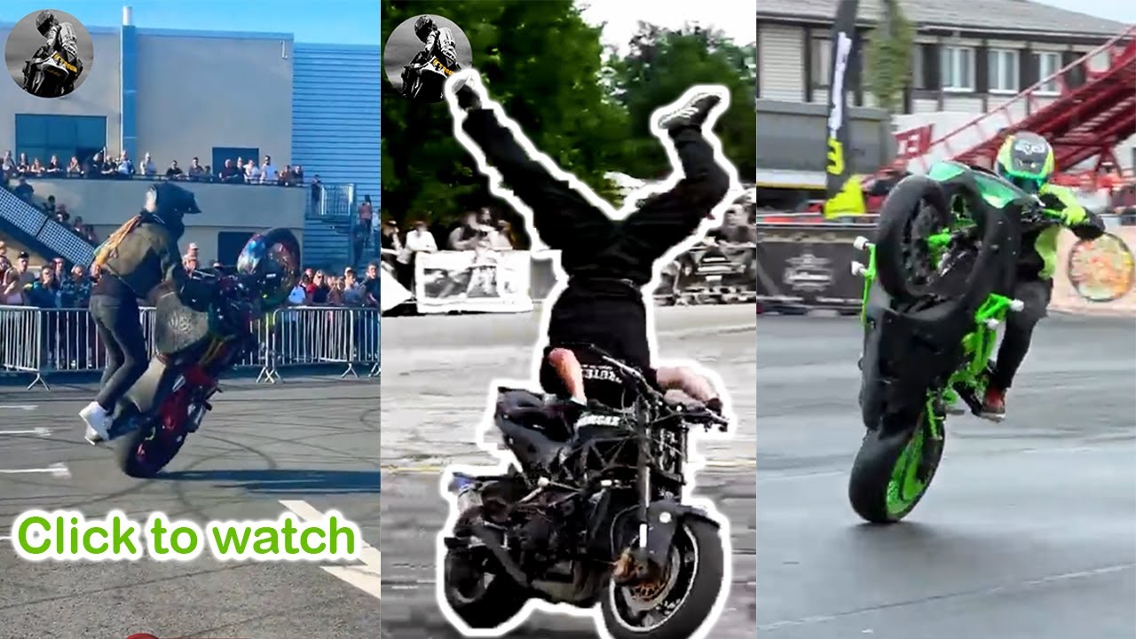 Ultimate Thrills: Top 14 Motorcycle Stunts You Must See ! #motorcyclestunts #riderlife  #stuntrider