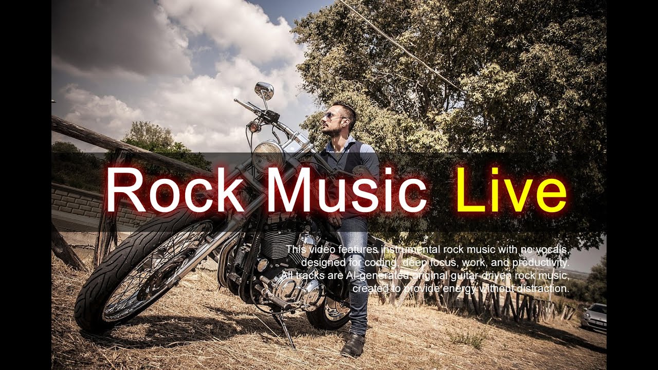 24/7 Instrumental Rock Live | 밤새 듣는 기타 락 음악