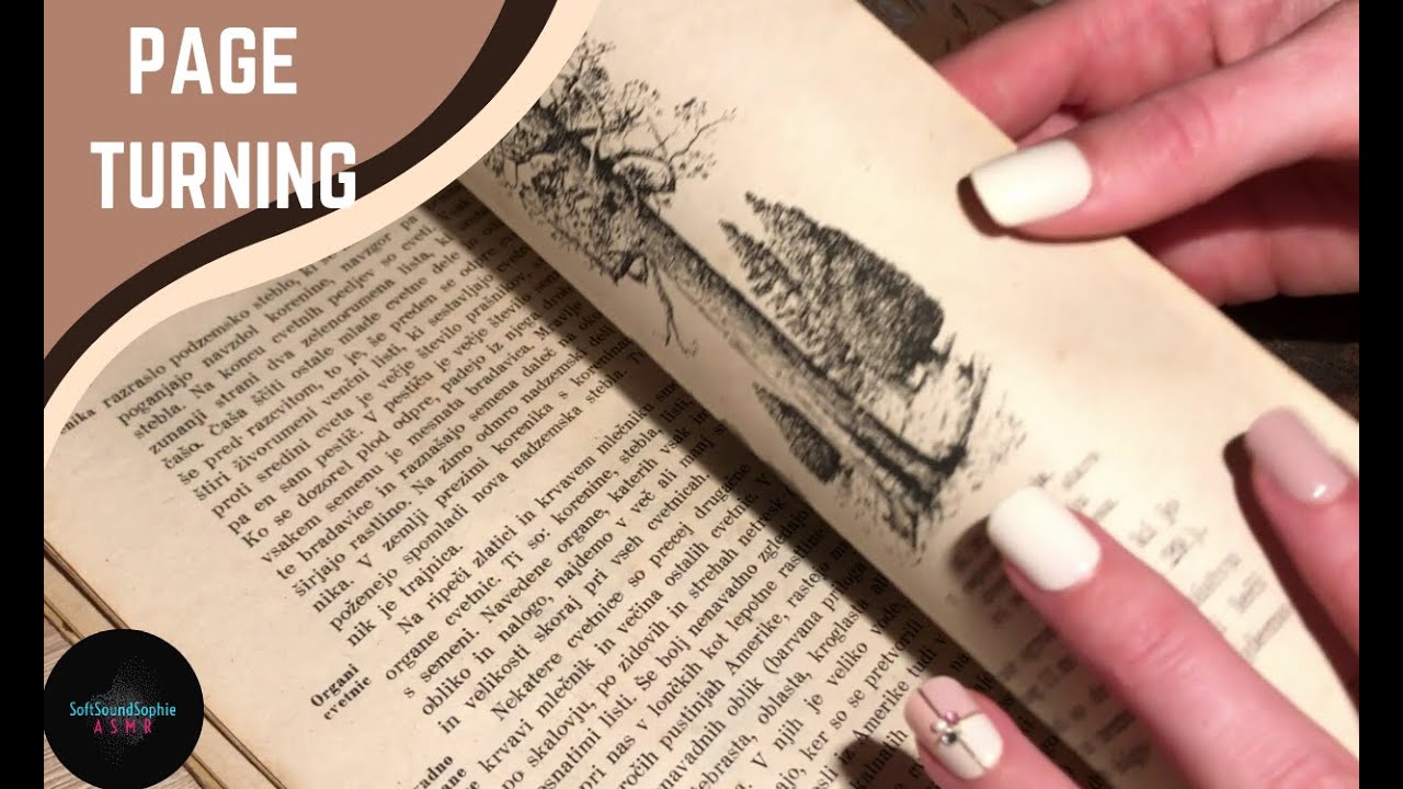 ASMR | Page Turning Old Book + Rain | No talking / ASMR | listanje starejše knjige | Brez govorjenja