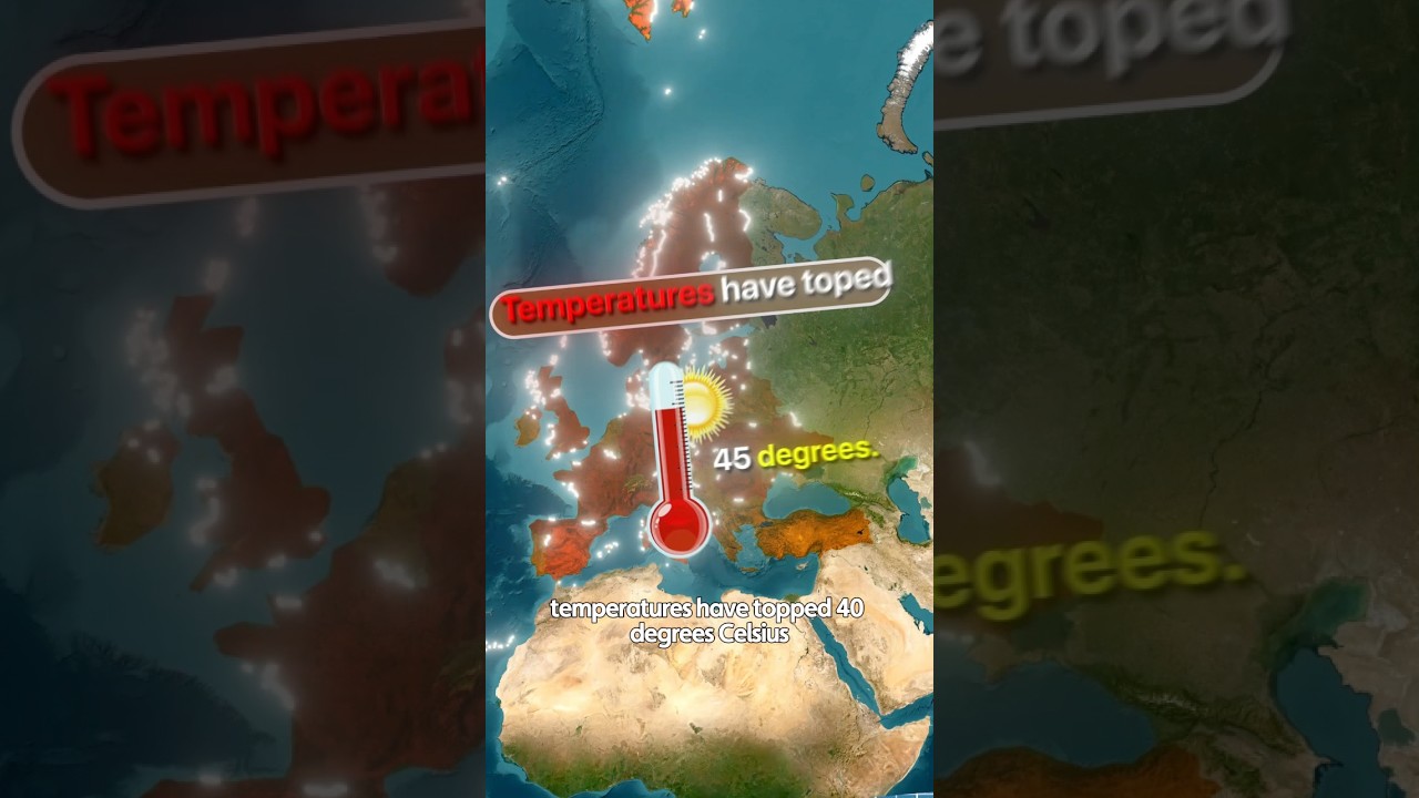 Europe Heatwave 2026 🔥Record Temperatures hit Spain, France ! #europe #europeheatwave #shorts