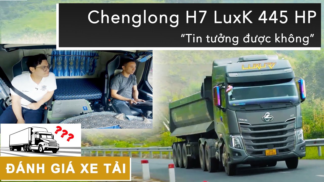 Ô tô Chenglong Hải Âu | THỰC CHỨNG khả năng leo đèo của xe đầu kéo Chenglong H7 445HP LuxK cầu dầu
