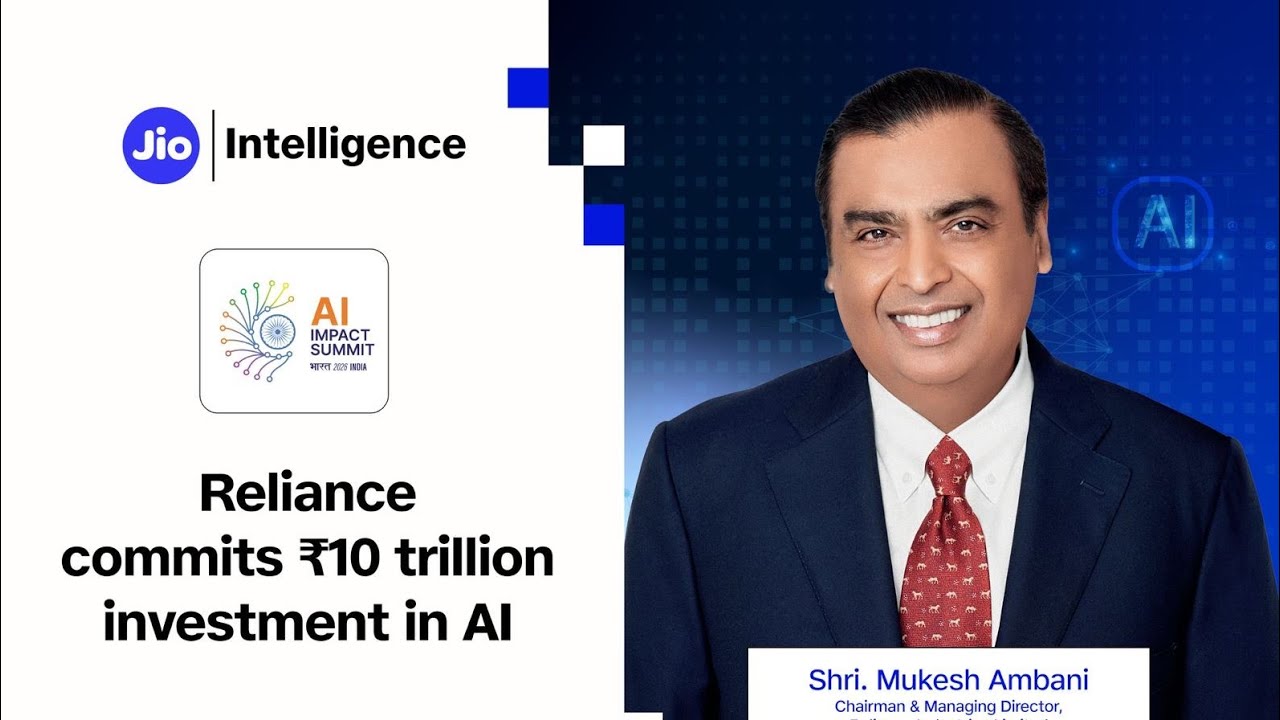 Shri Mukesh D Ambani, CMD, RIL addressed the AI Impact Summit 2026 in New Delhi #AIimpactSummit