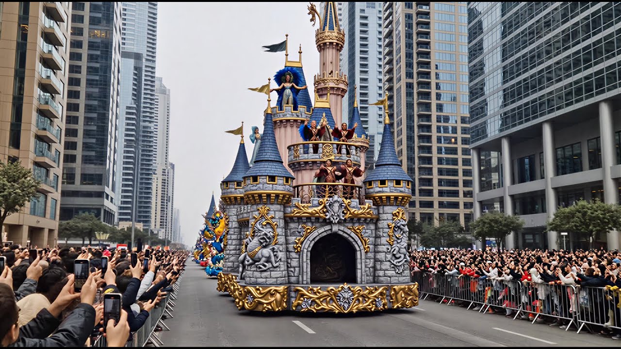 EMIRATES New Year Day Parade 2026 DUBAI  4K Spectacular with Giant Balloons & Monster Trucks