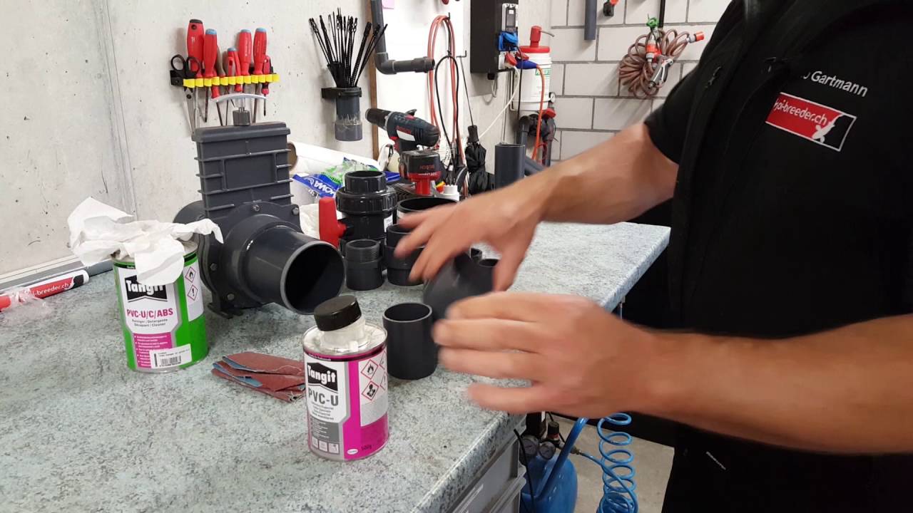 PVC Rohre richtig und wasserdicht verkleben