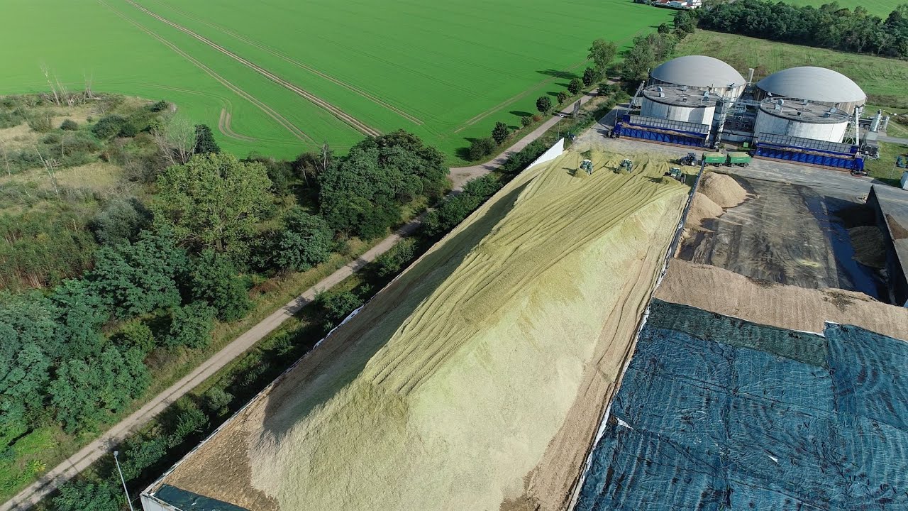 WIR SCHREIBEN GESCHICHTE! Das ist der Gr&ouml;&szlig;te Maisberg 2021 in Sachsen Gro&szlig;einsatz Landwirtschaft