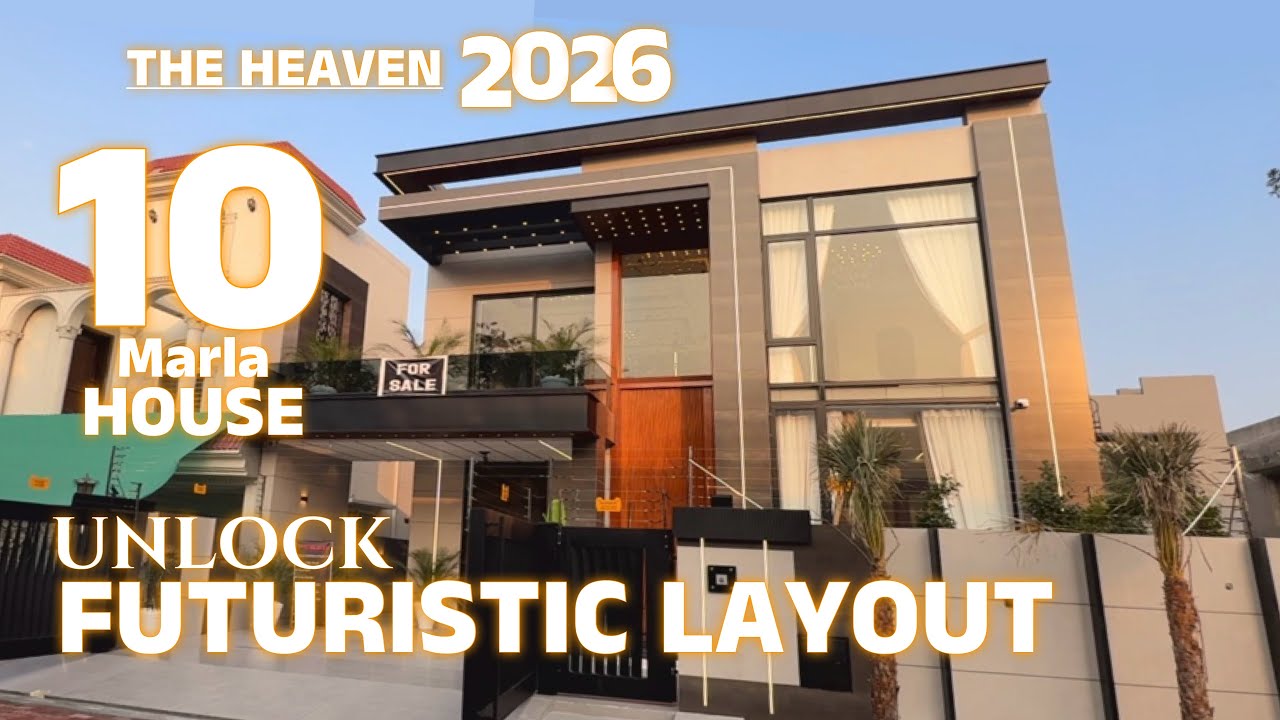 Unlock 2026 Futuristic Layout 10 Marla House For sale Bahria Town Lahore
