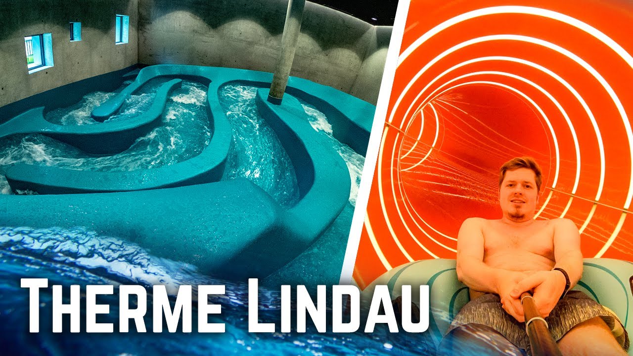 Water Slides at Therme Lindau 4K POV Compilation | TUBERIDES