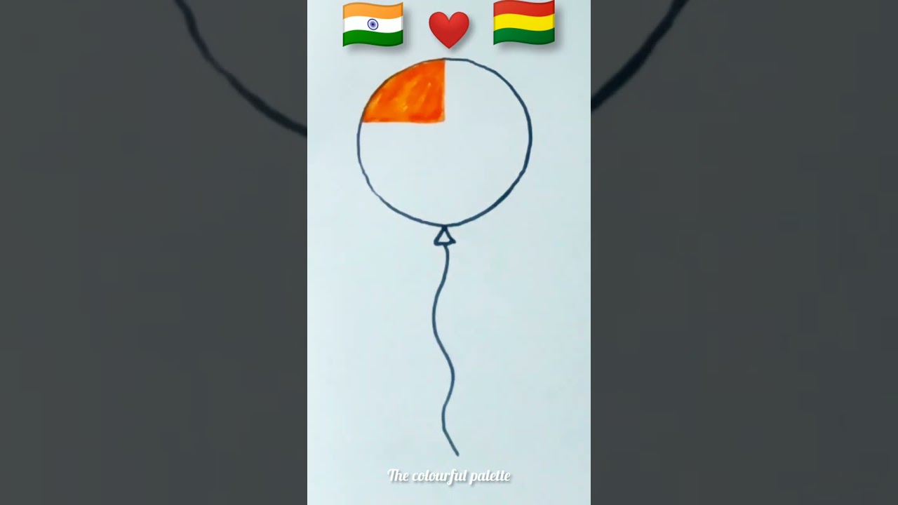🇮🇳 ❤🇧🇴/indian flag drawing/independence day drawing/#viral/#trending/#shorts