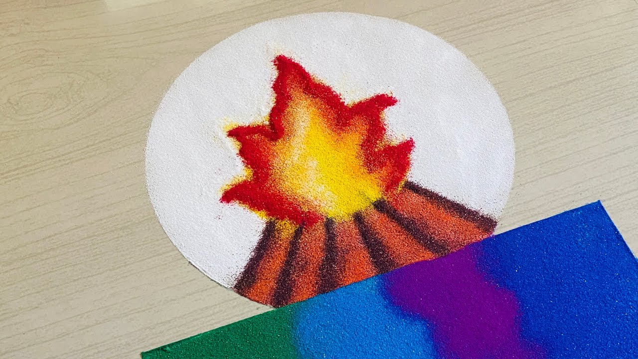 होळी पौर्णिमा विशेष रांगोळी | Holi Rangoli Design | Happy Holi 2026  | Rangit Rangoli 