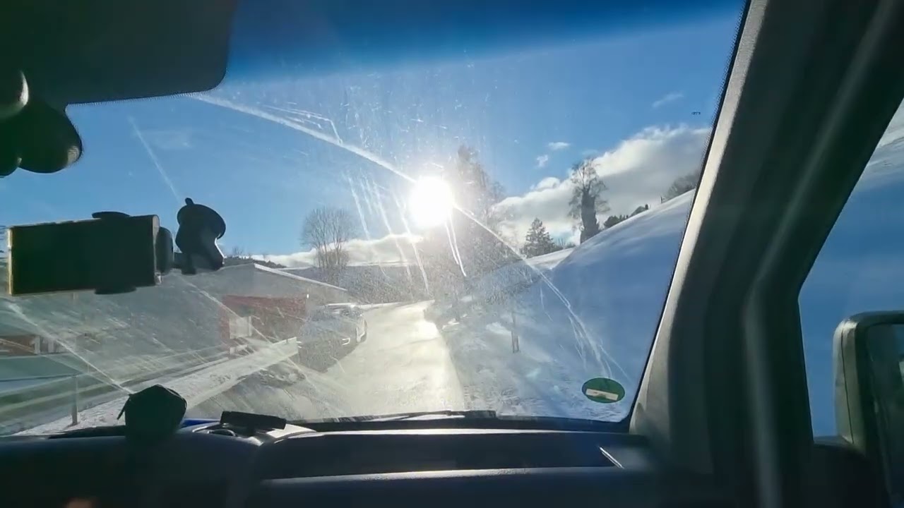 Winterfahrt durch Bernau im Schwarzwald ❄️ | Verschneite Bergstraße | Original Fahrgeräusche