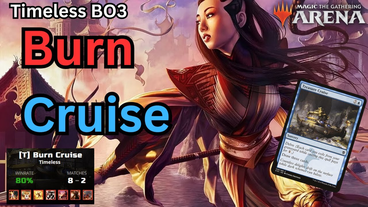 CHOO-CHOO - Treasure Cruise Burn - New Timeless Deck Tech - MTG Magic Arena Competitive Ranked BO3