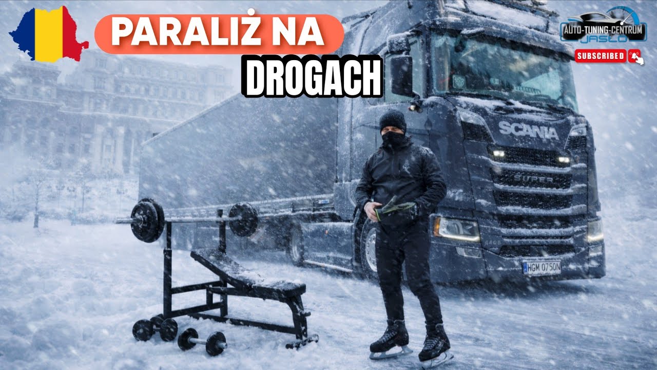 ZIMA STULECIA (MRÓZ-ŚNIEG-LODOWISKO) NA RUMUNI 