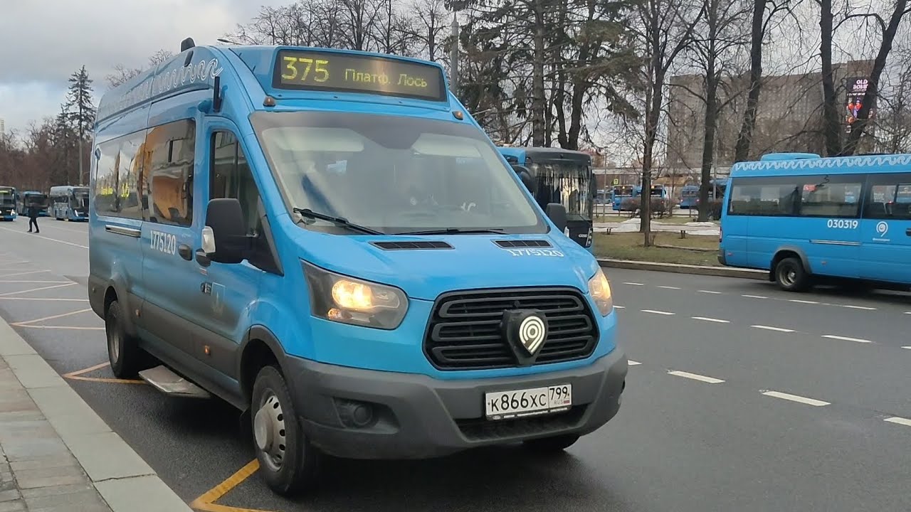 Автобус №375. ВДНХ (главный вход) — Платформа Лось