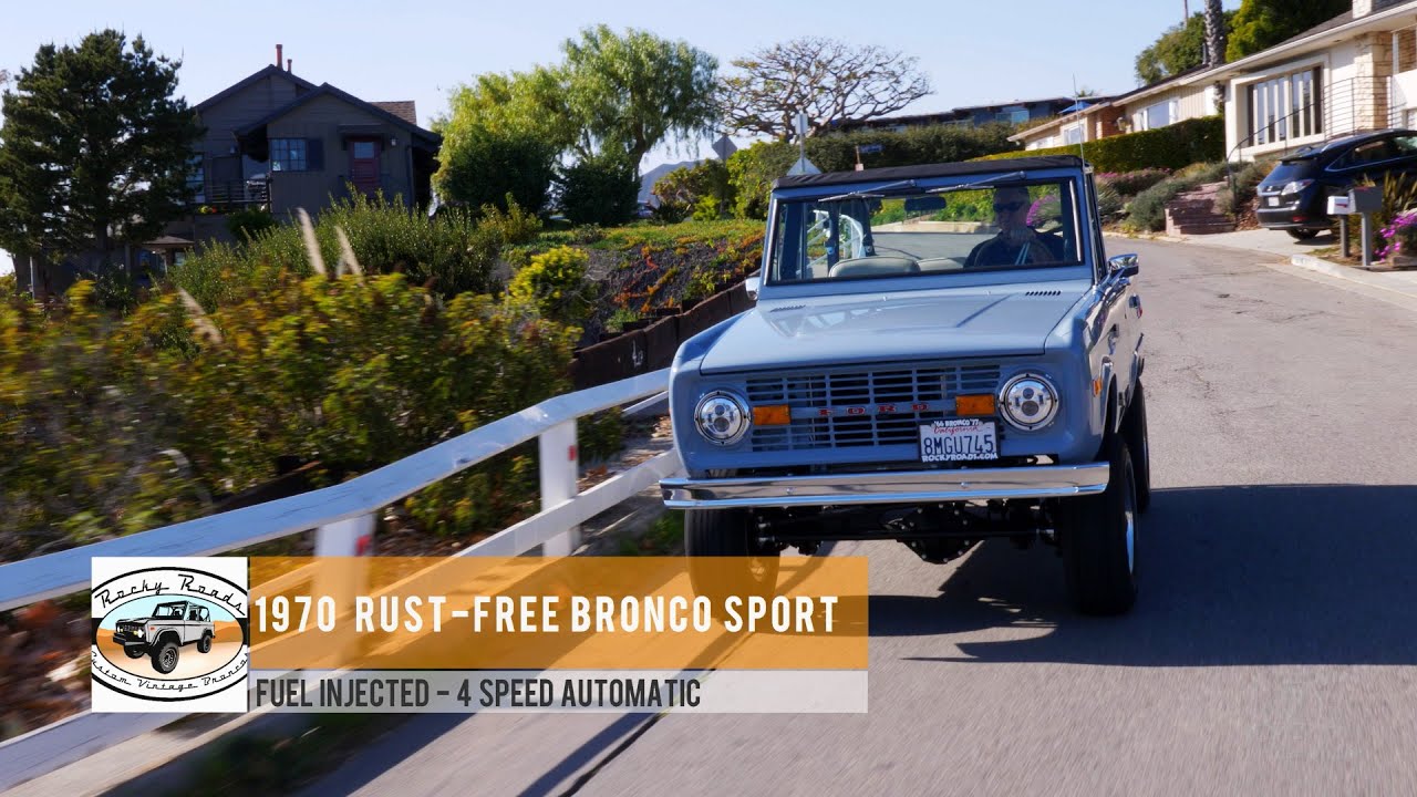 1970 Ford Bronco Sport - uncut California rust-free frame-off restoration