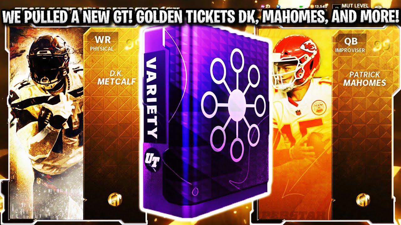 WE PULLED A NEW GT! 2 99 OVERALL PULLS! GOLDEN TICKETS DK, MAHOMES, AND MORE! | MADDEN 22