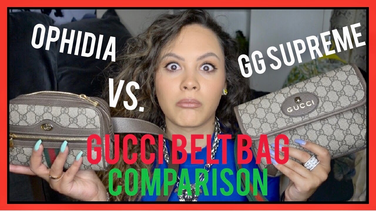 GUCCI BELT BAG REVIEW,  COMPARISON & TRY-ON! | CA$$IE THORPE