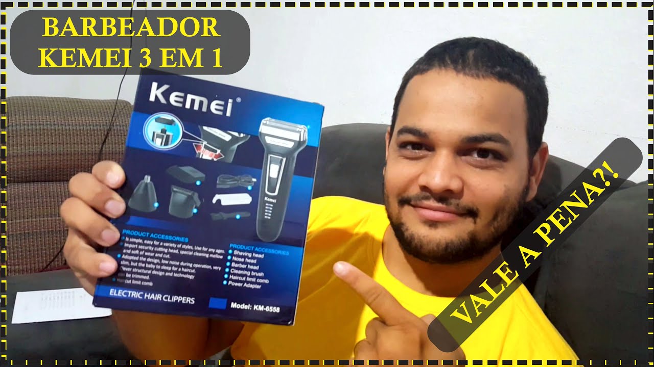 RESENHA BARBEADOR KEMEI 3 EM 1 [TESTE NO FINAL]