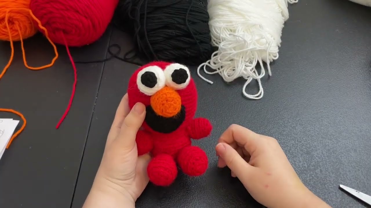 Tutorial a crochet: Elmo amigurumi