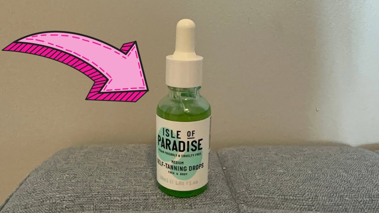 Isle of Paradise Self Tanning Drops Color Correcting Self Tan for Gradual Glow Vegan & Cruelty Free