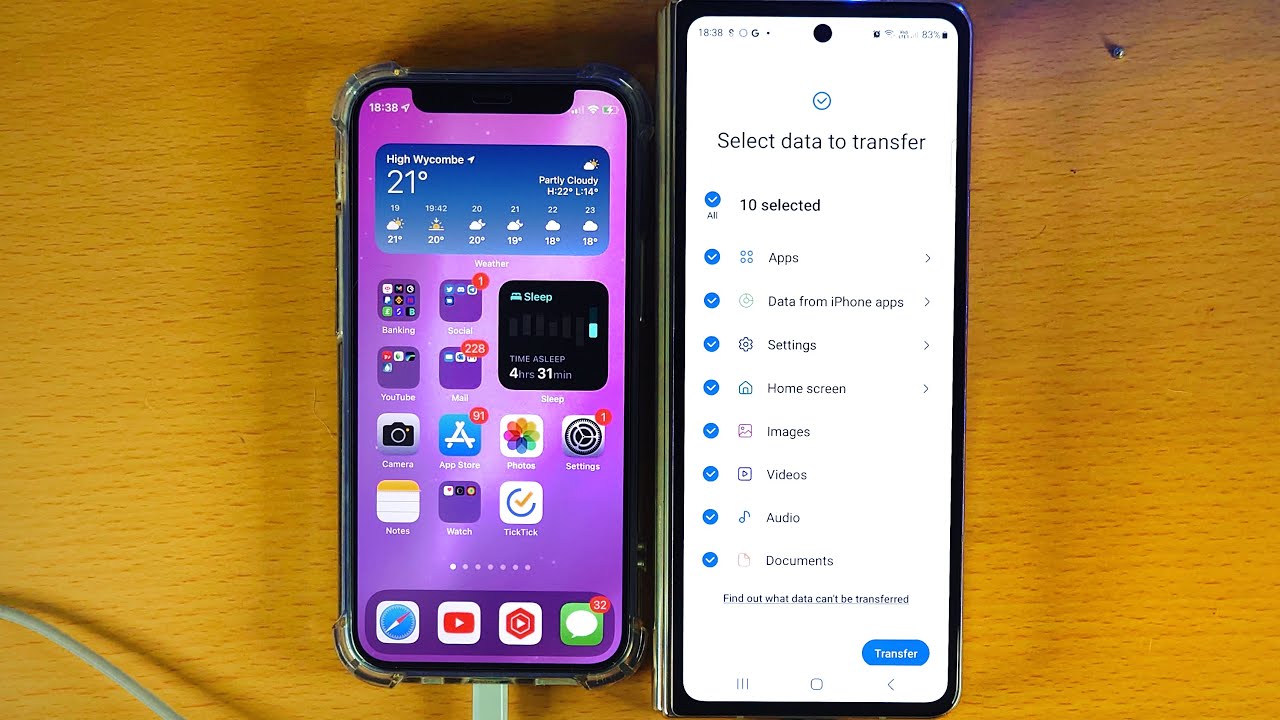 Как перенести данные с iPhone на Samsung!
