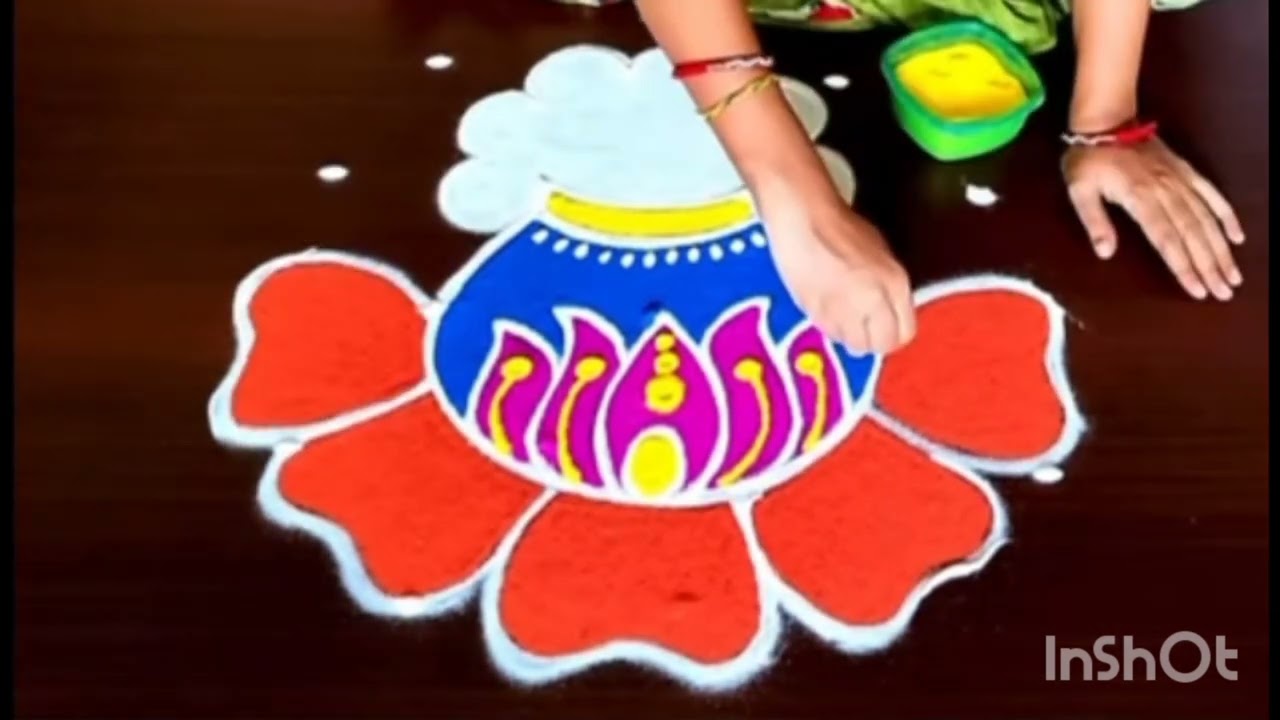 Bhogi rangoli designs 💐 sankranthi kolam 🌺
