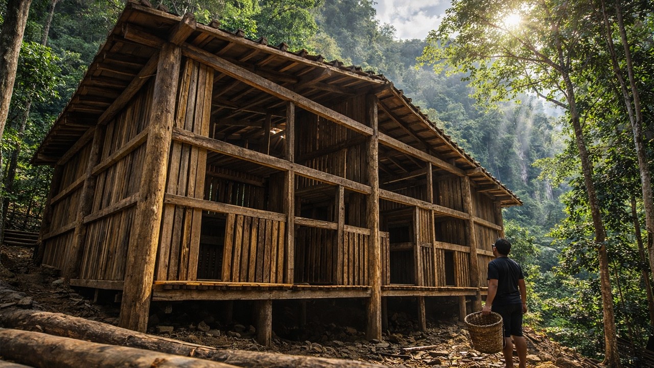 Can a Chicken Coop Actually Survive on a Steep Forest Hillside?