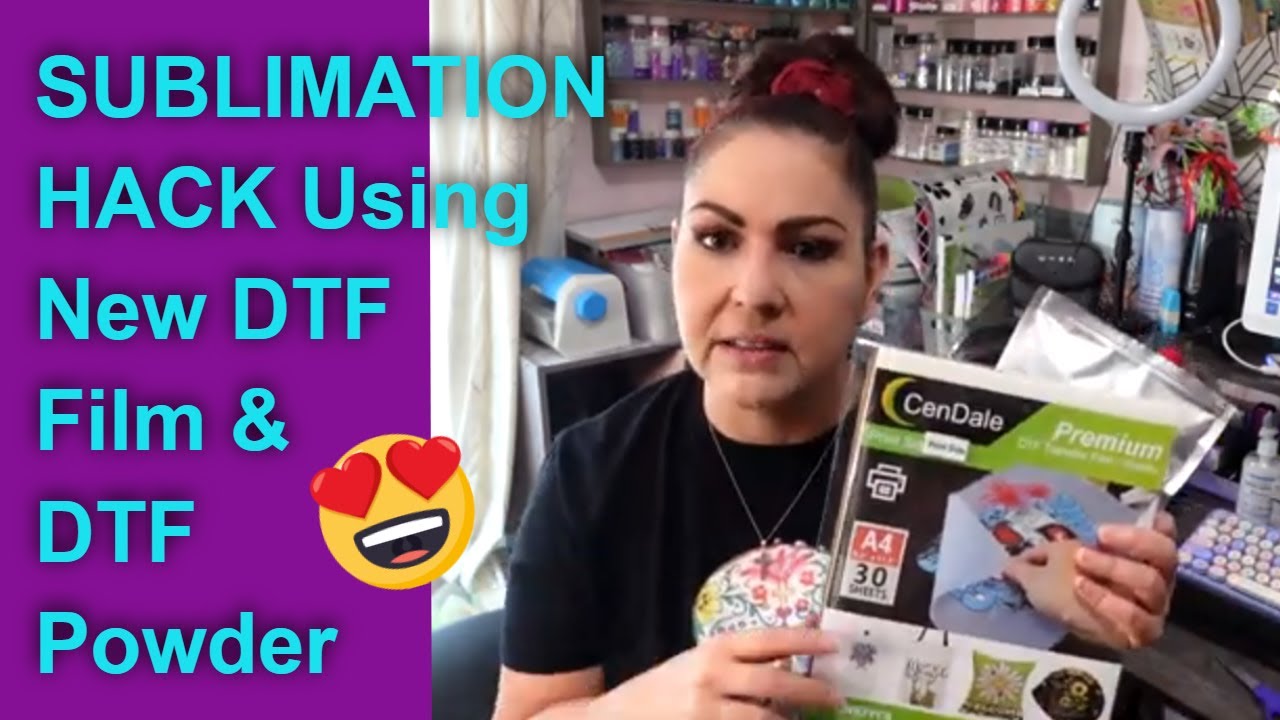 HOW TO Use CenDale's  DTF Film & DTF Powder: Sublimation Hack!