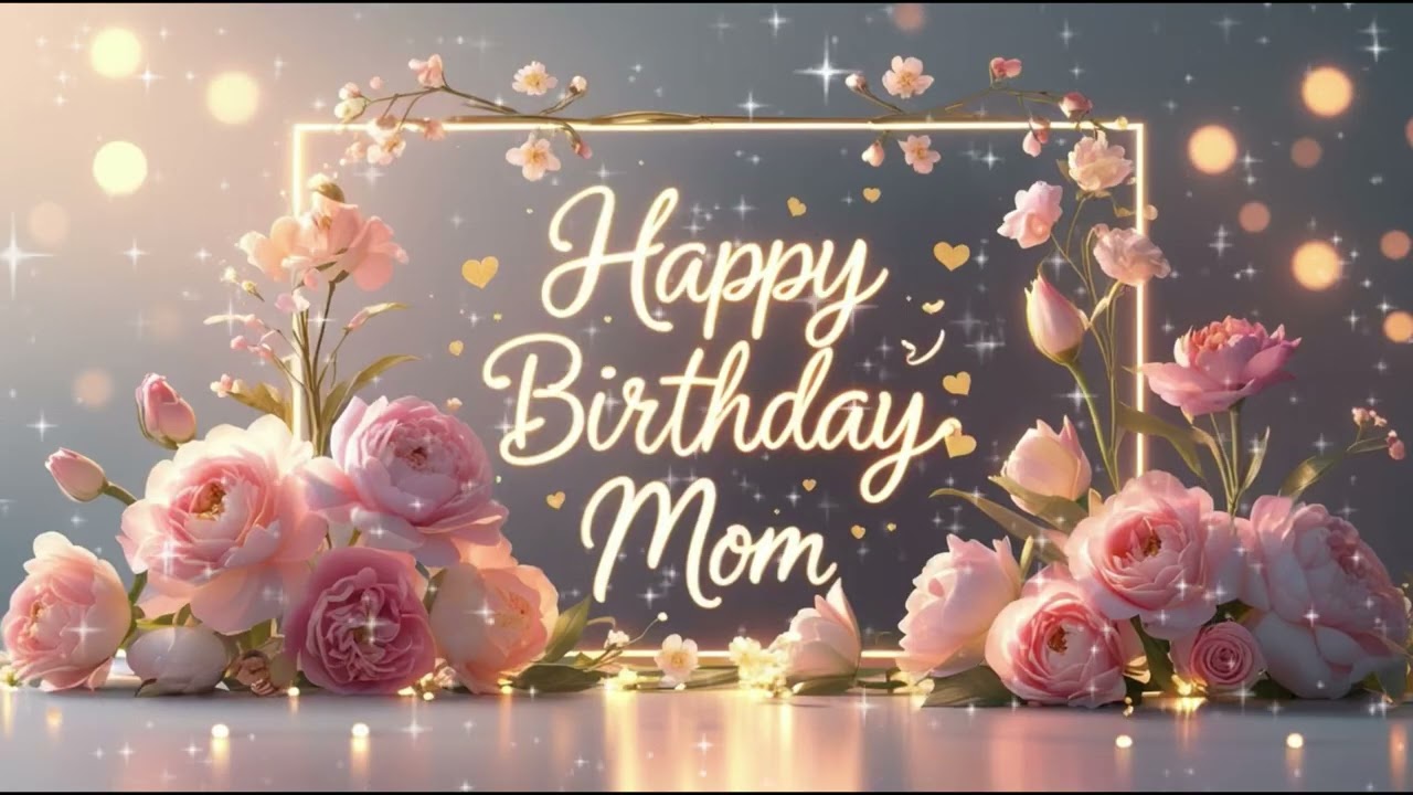 Mom’s Birthday Wallpaper with Happy Birthday Music 4K #wallpaper #mom #mother #happybirthday #4K