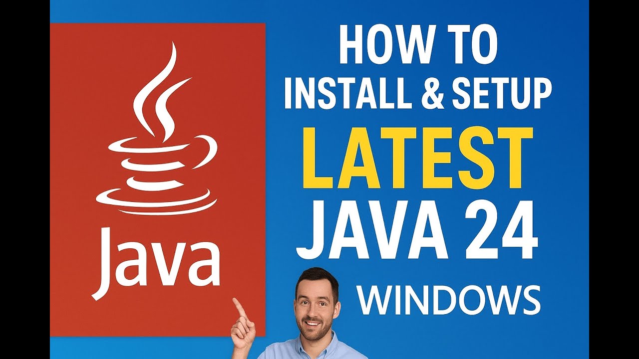 Install and Setup Latest Java 24 on Windows | Easy 4 minutes Setup 2025 | English Subtitle