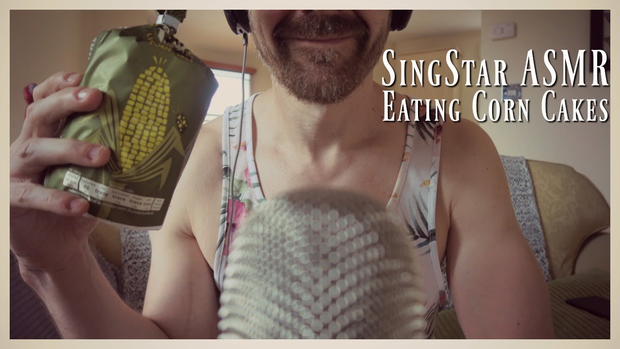 Eating Corn Cakes and Peanut Butter | Whispering | SingStar ASMR