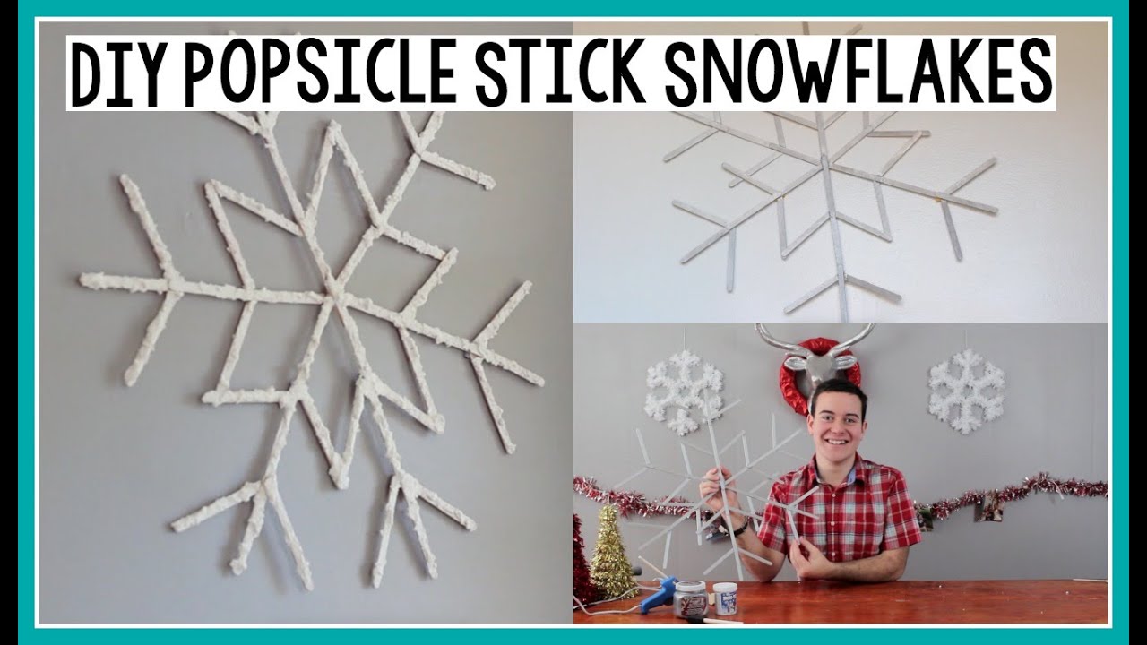 DIY Popsicle Stick Snowflakes | Holiday Room Decor | DecoArt®