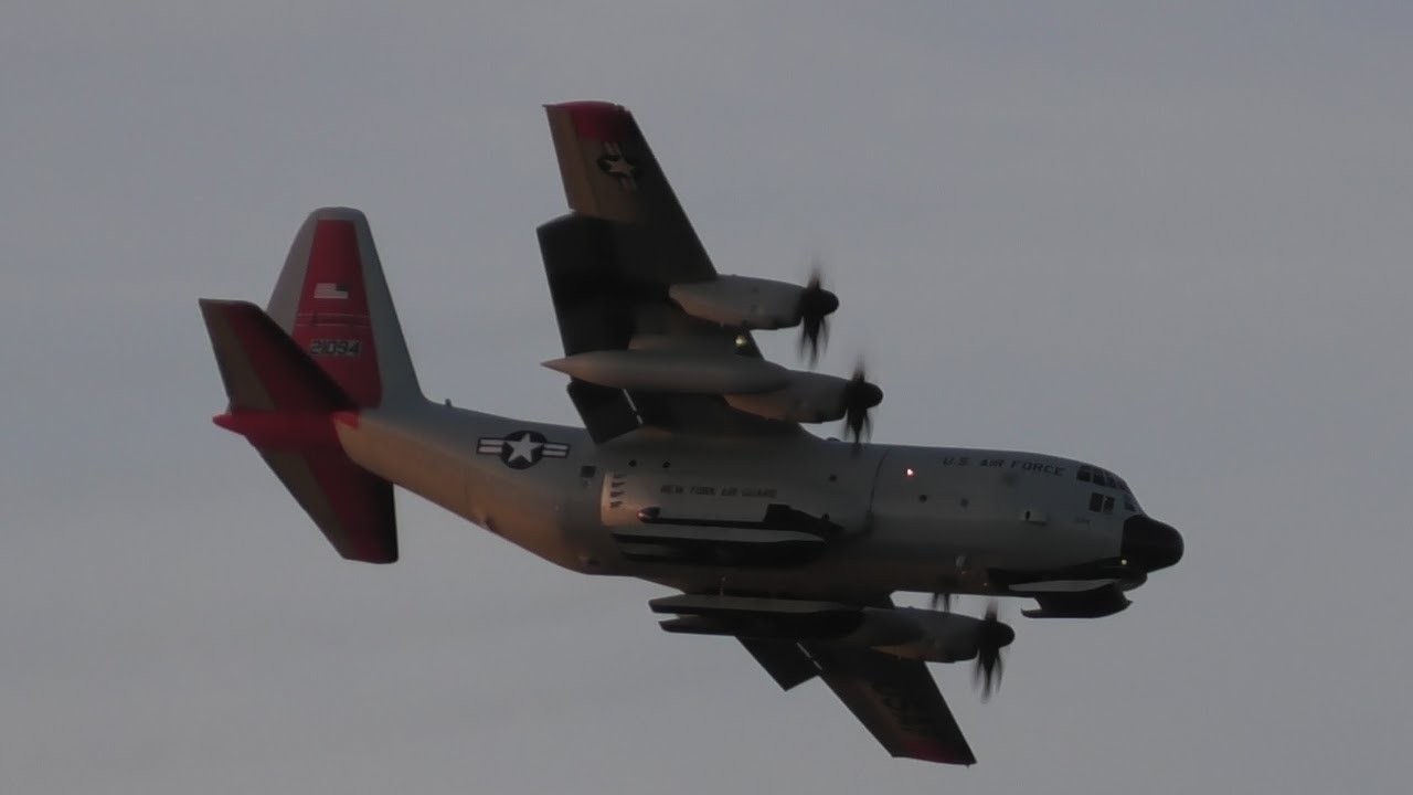 Two LC-130S from New York air guard stop by at McClellan to refuel 