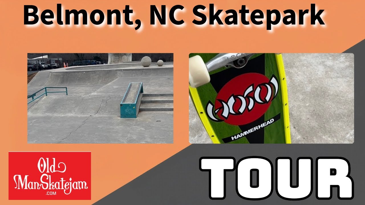 Belmont, NC Skatepark Tour. Super Fun Skateboard Park! #skateboarding #skatepark 