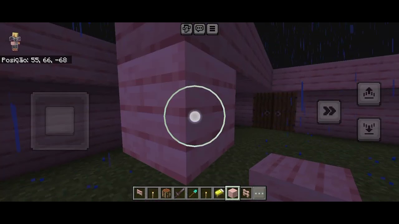 Jogando minecraft e conversando com vcs! 😘