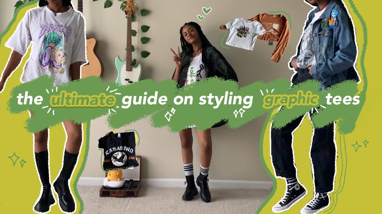 𐐪𐑂🌱  ° the ULTIMATE guide on styling GRAPHIC TEES ° 🌱𐐪𐑂