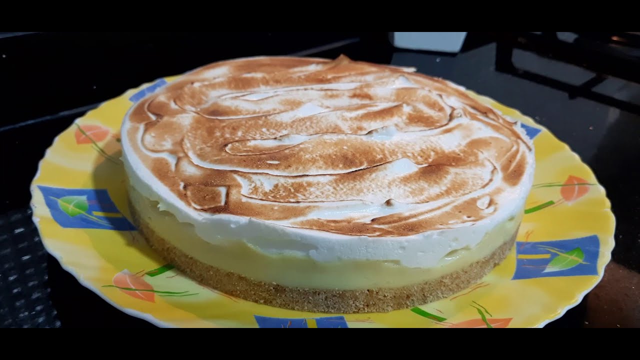 Tarte au citron sans pâte كيكة الليمون بدون عجين