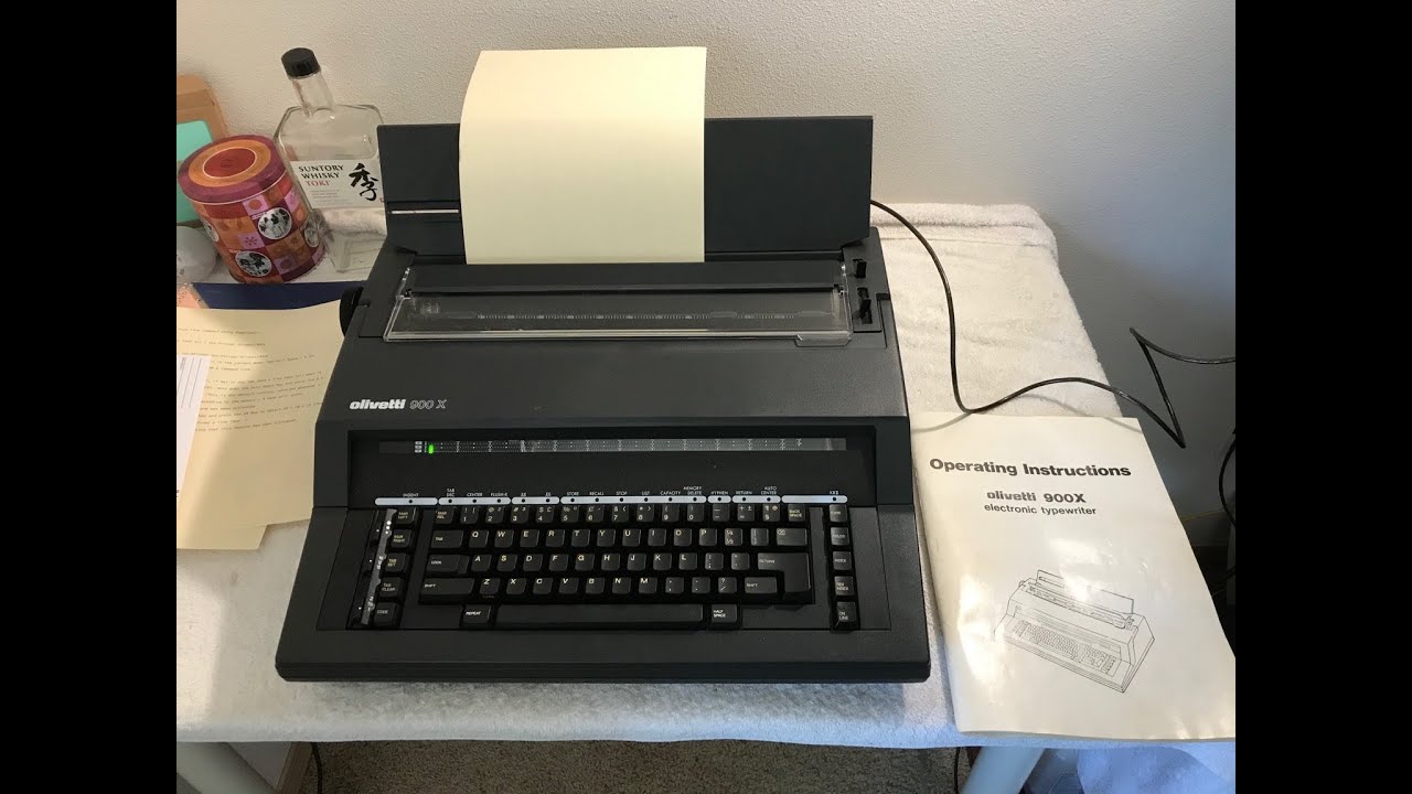 #Vintage Meets Modern: Olivetti 900X #Typewriter printing from a Windows 10 computer!