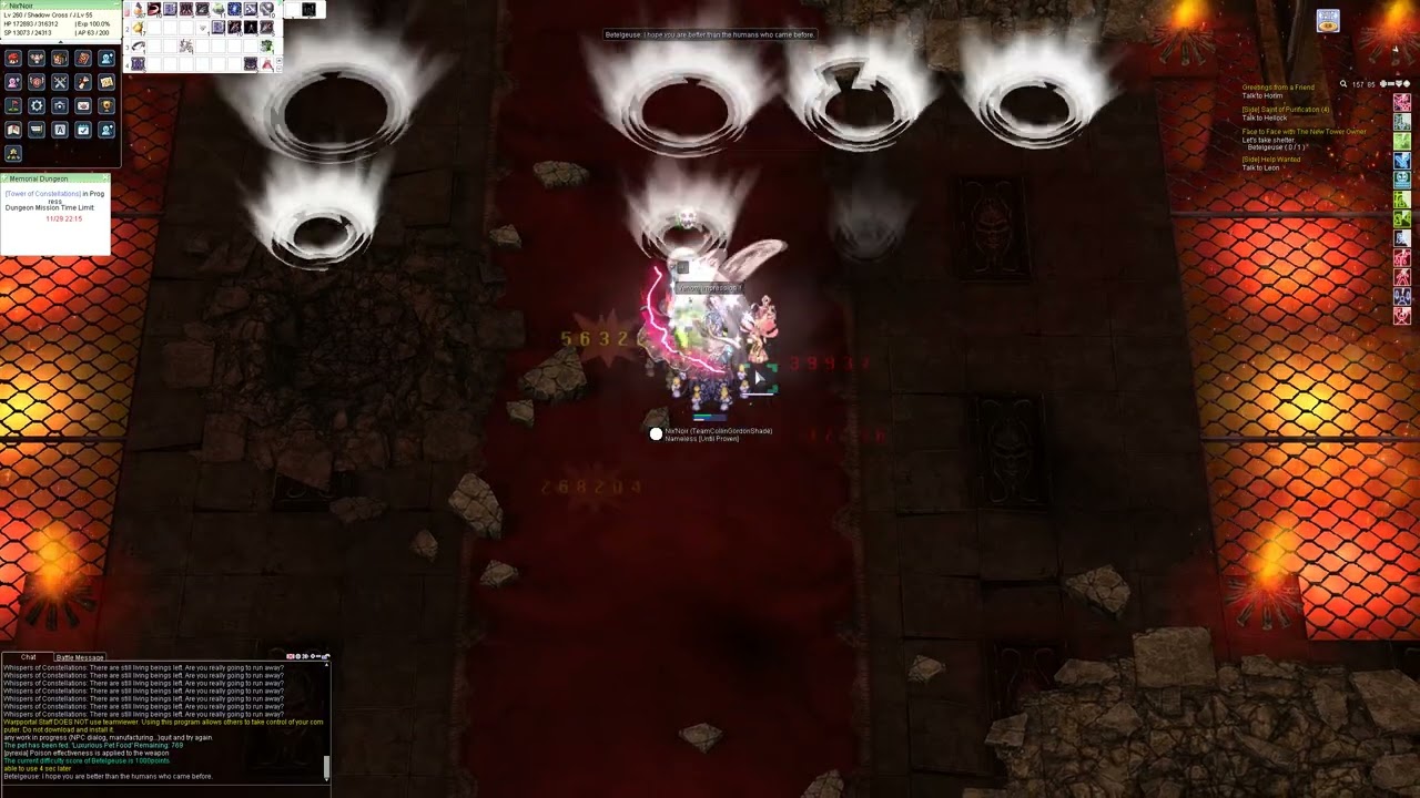 iRO ShadowCross No consumable  buffs Betelgeuese 1000pt phase 1 Clear