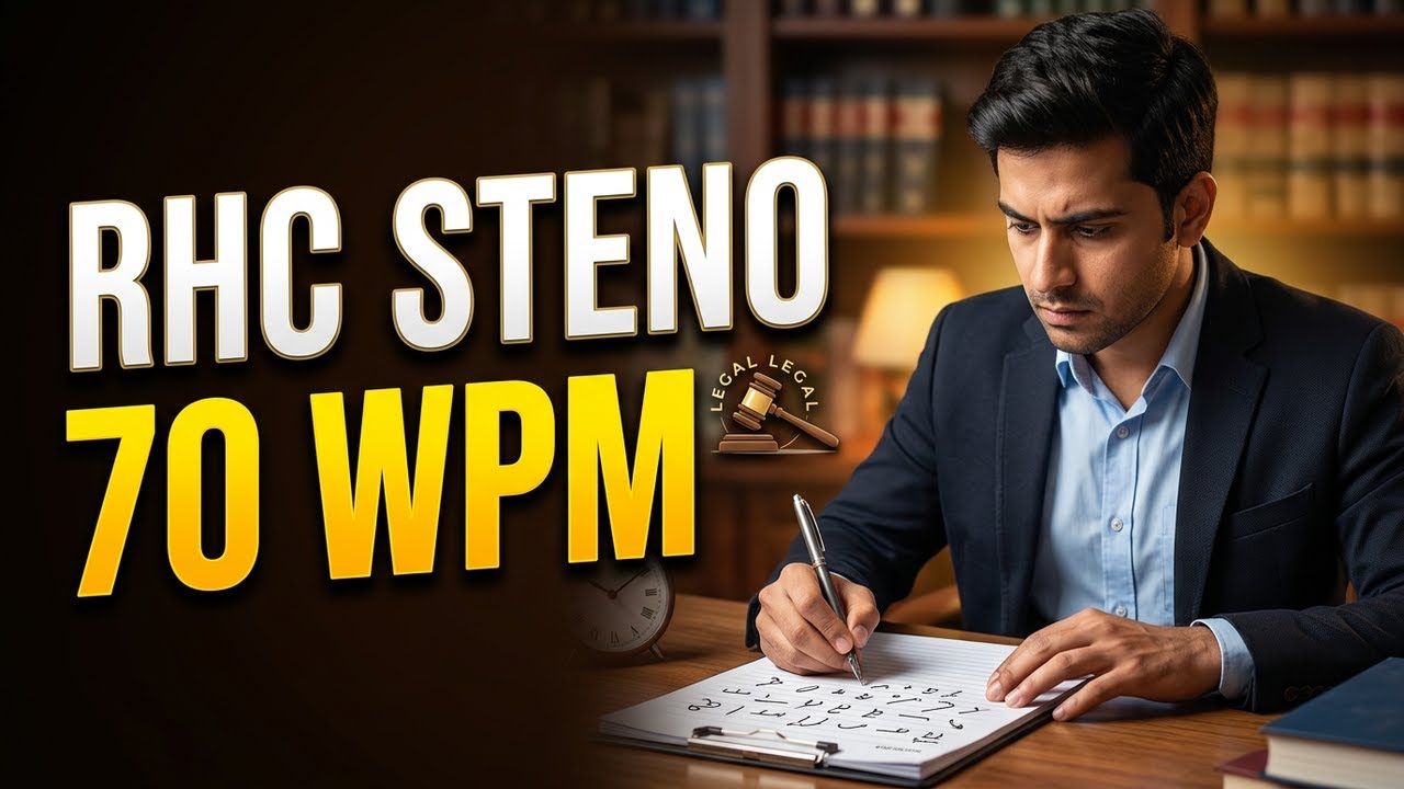 |RHC hindi Steno exam 2025 previous dictation 02| ||70 wpm legal dictation|| previous year paper 02