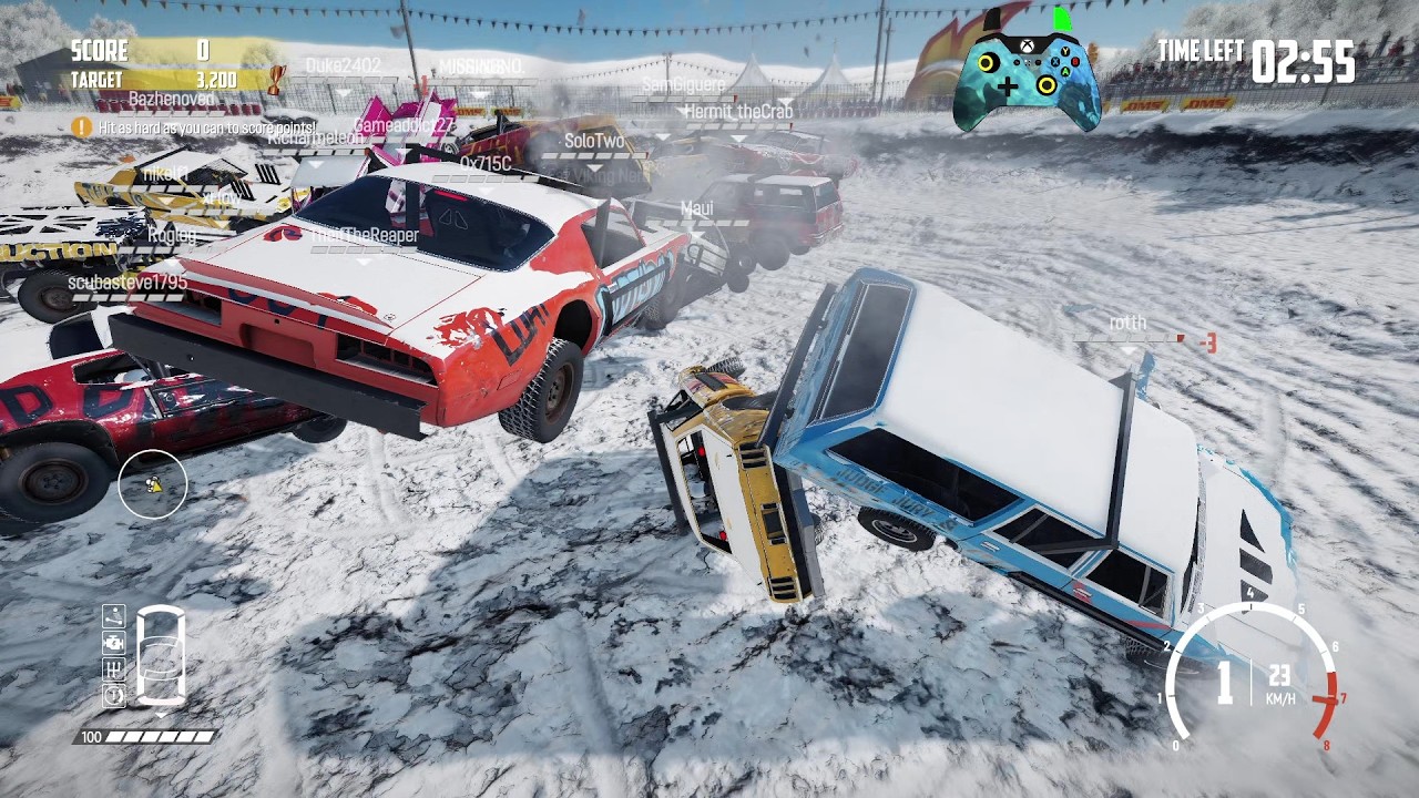 Wreckfest 26.02.16 Rammer Score Streak - Fairfield Mud Pit Demolition Arena