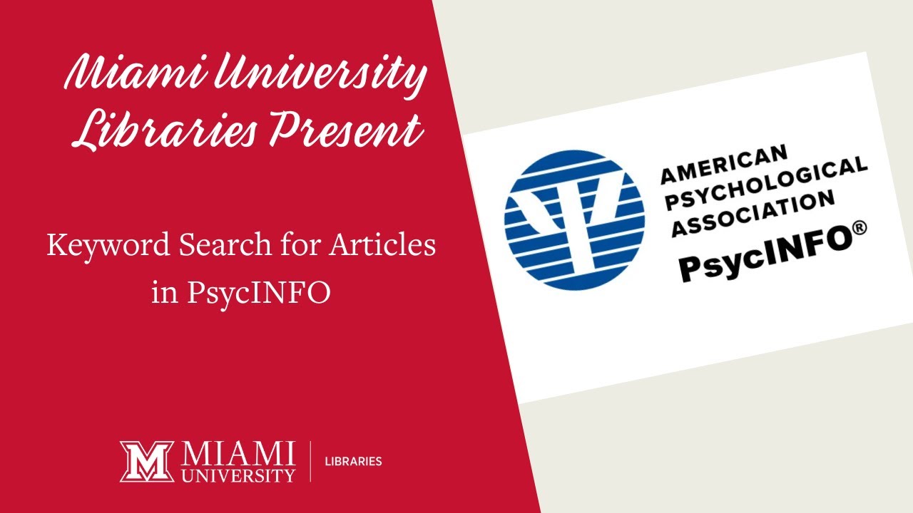 PsycINFO: Keyword Searching