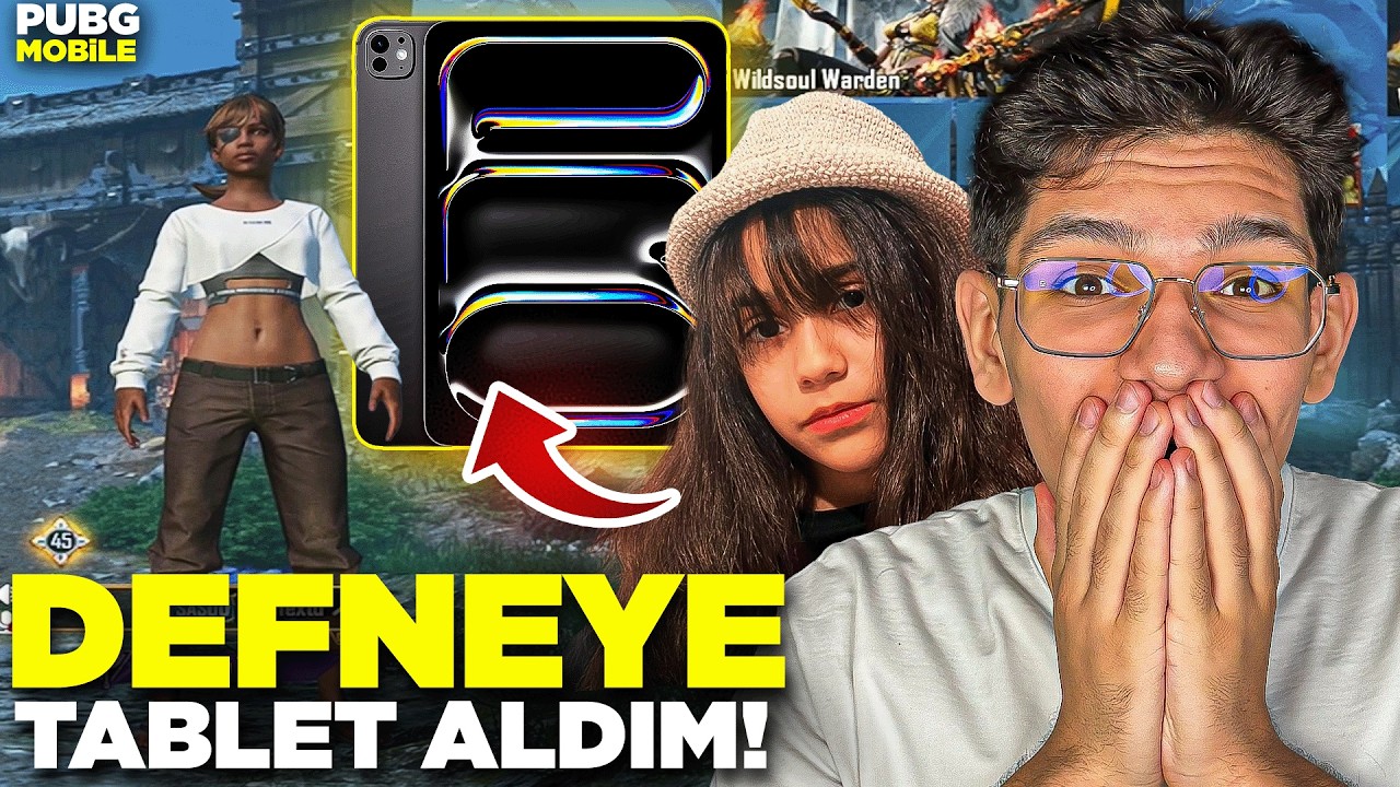 DEFNEYE SÜRPRİZ TABLET ALDIM ! ( Çok Mutlu Oldu ) - PUBG MOBİLE
