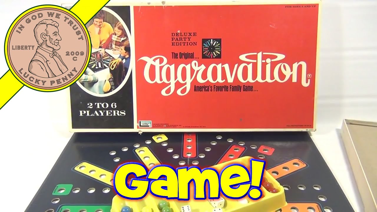 How To Play The Game Aggravation Deluxe Party Edition Game No 8321, 1972 Lakeside Games