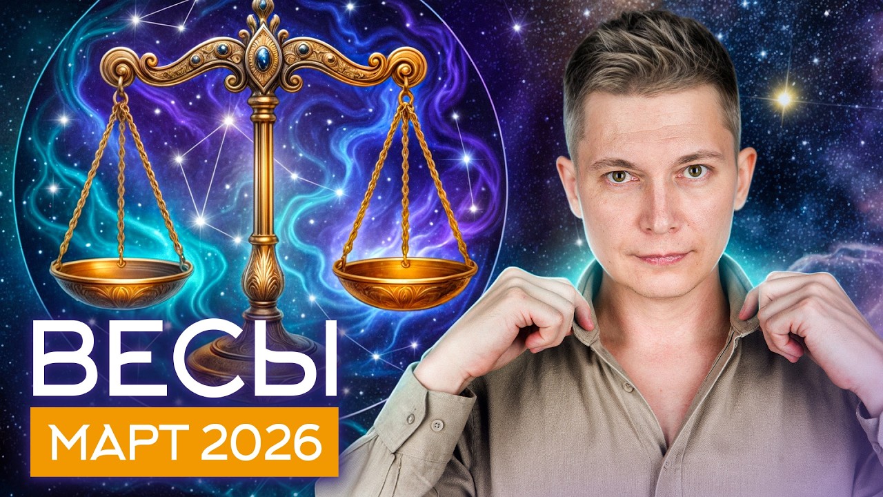 Весы Март 2026. Вас ждет насыщенный месяц! Душевный гороскоп Павел Чудинов