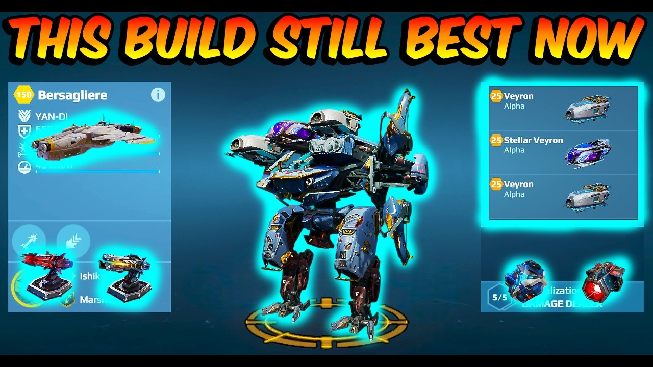 War Robots : Bersagliere with Veyron Build still best now #warrobots