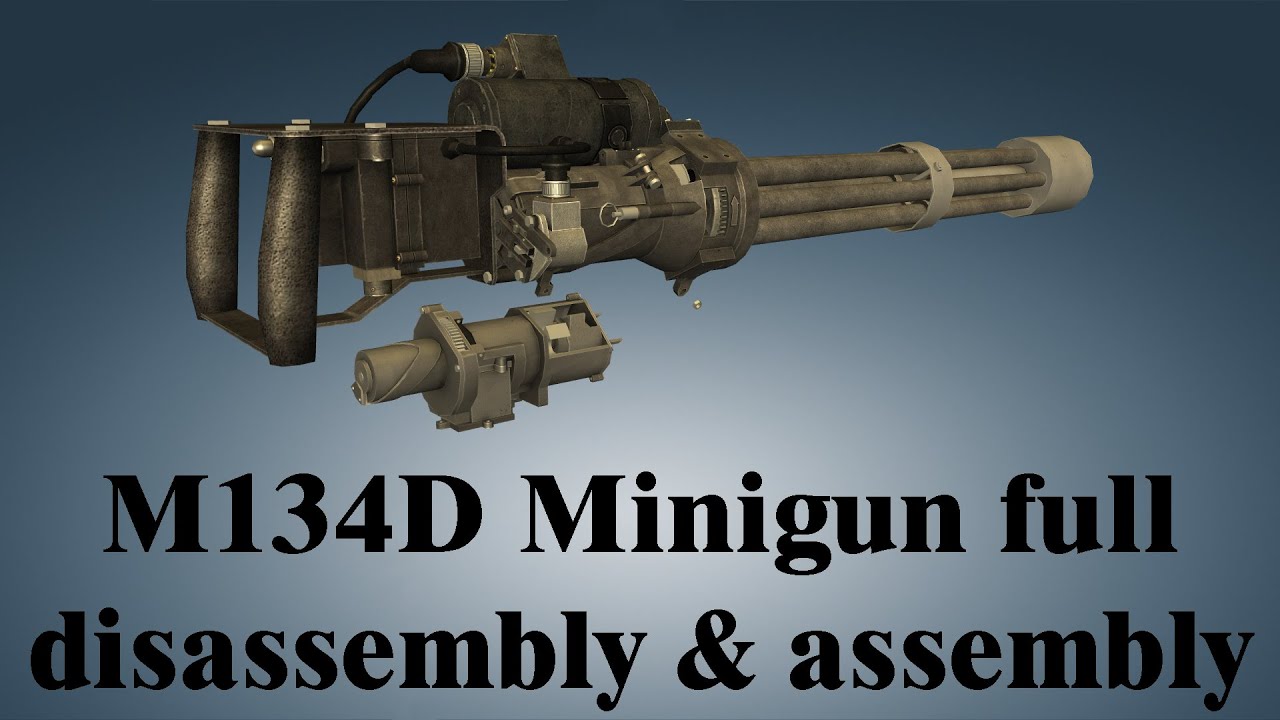 M134D Minigun: full disassembly & assembly | World of Guns