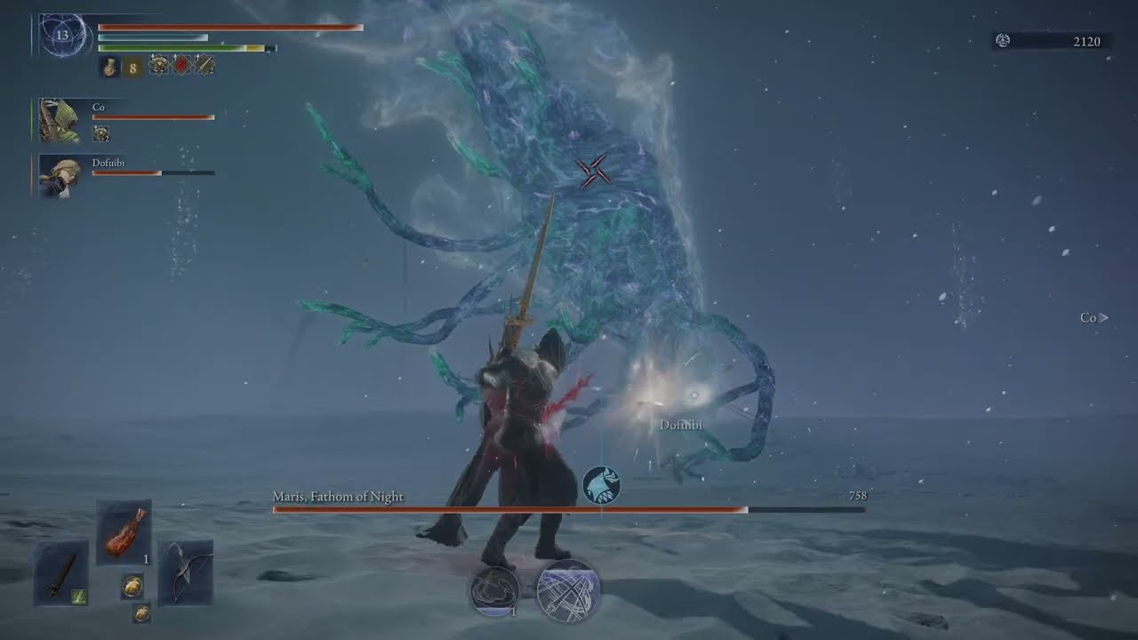 Nightreign trio vs Maris (depth 4)