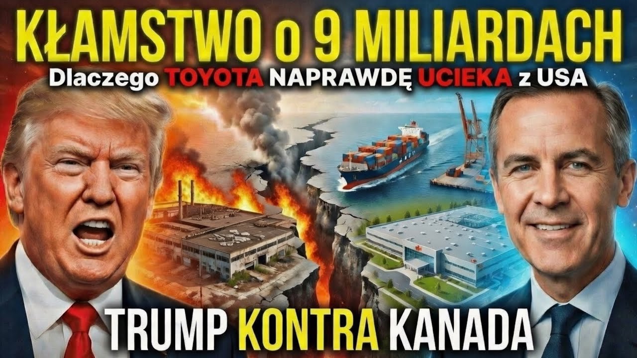 KŁAMSTWO o 9 MILIARDACH: Dlaczego TOYOTA NAPRAWDĘ UCIEKA z USA (TRUMP kontra KANADA)