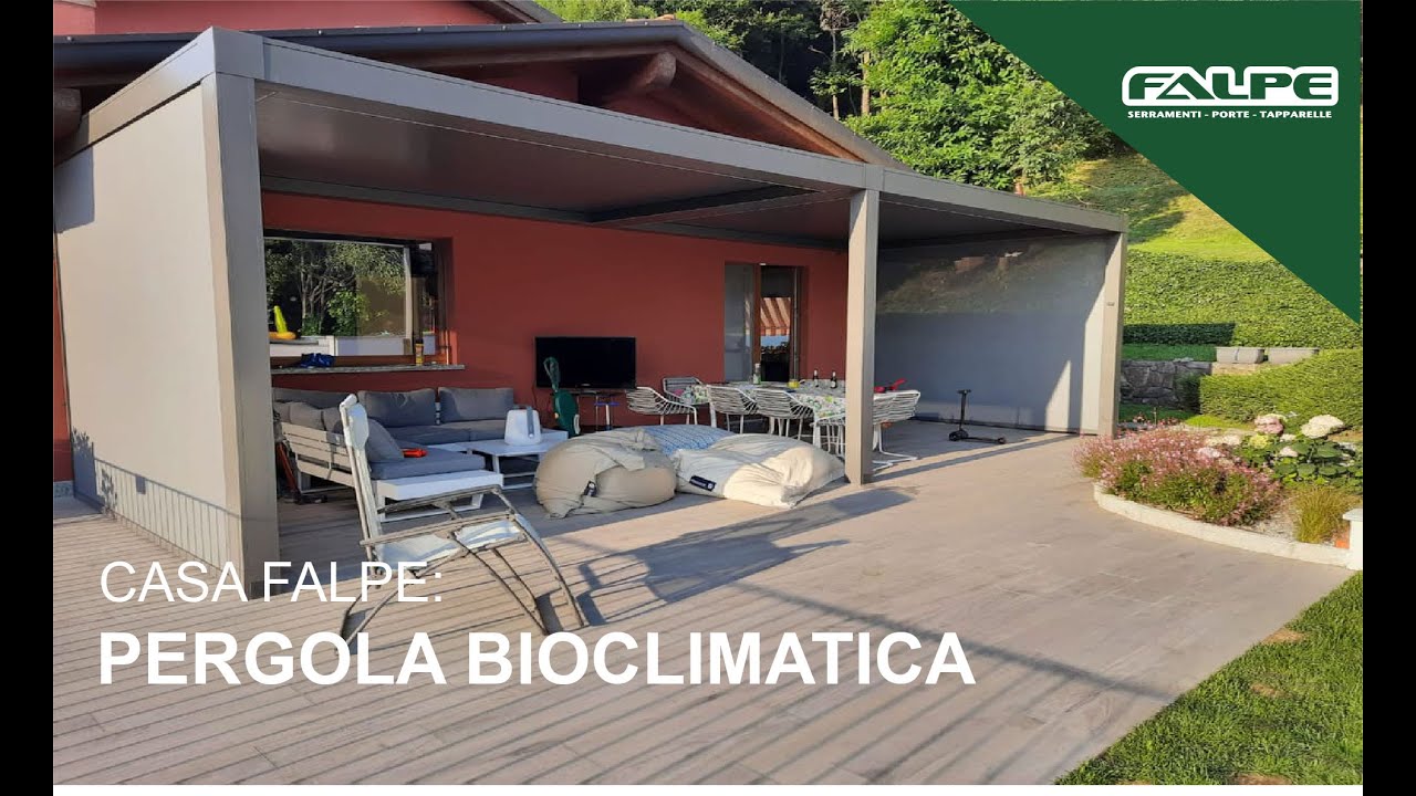 Pergola bioclimatica a lame retraibili