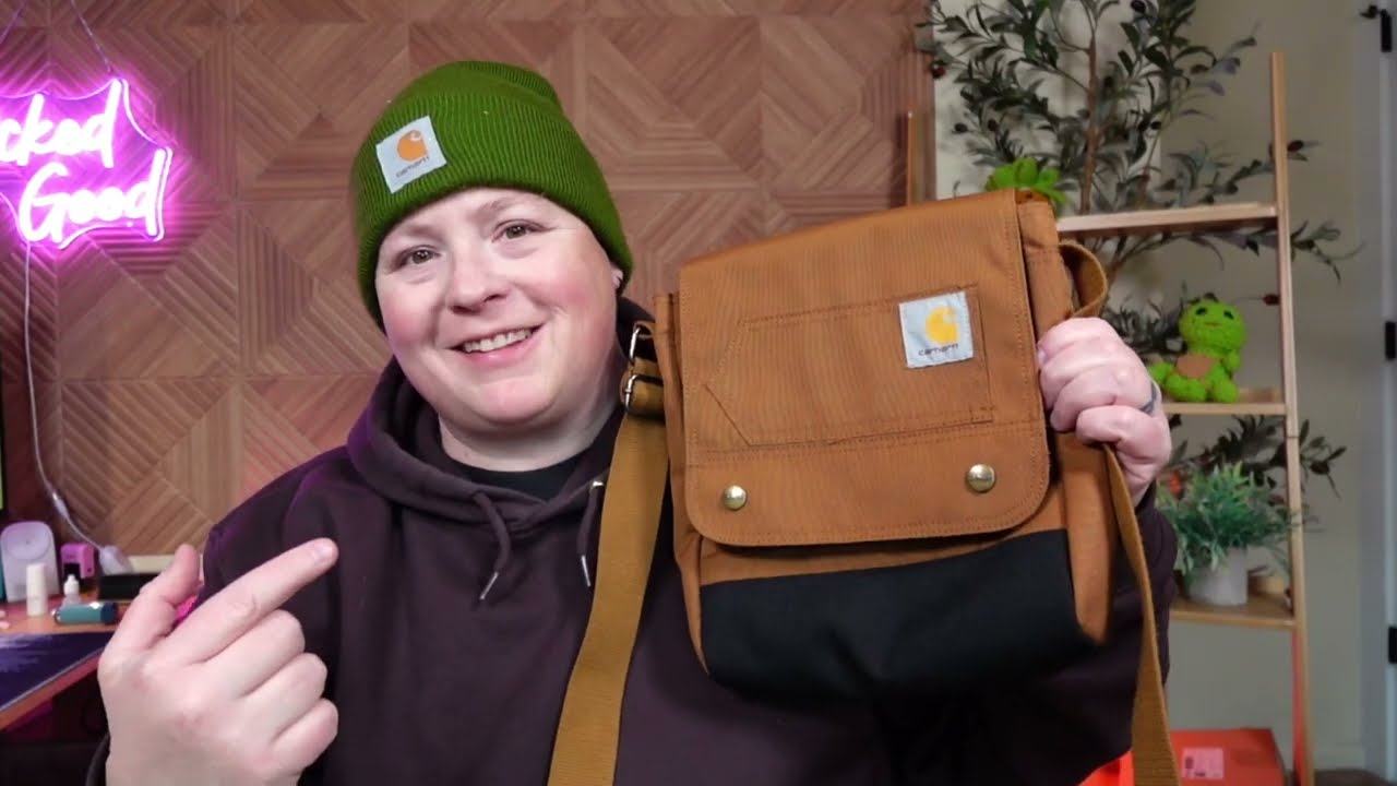 Carhartt Crossbody Snap Bag | 15” Laptop Sleeve + Rain Defender Fabric